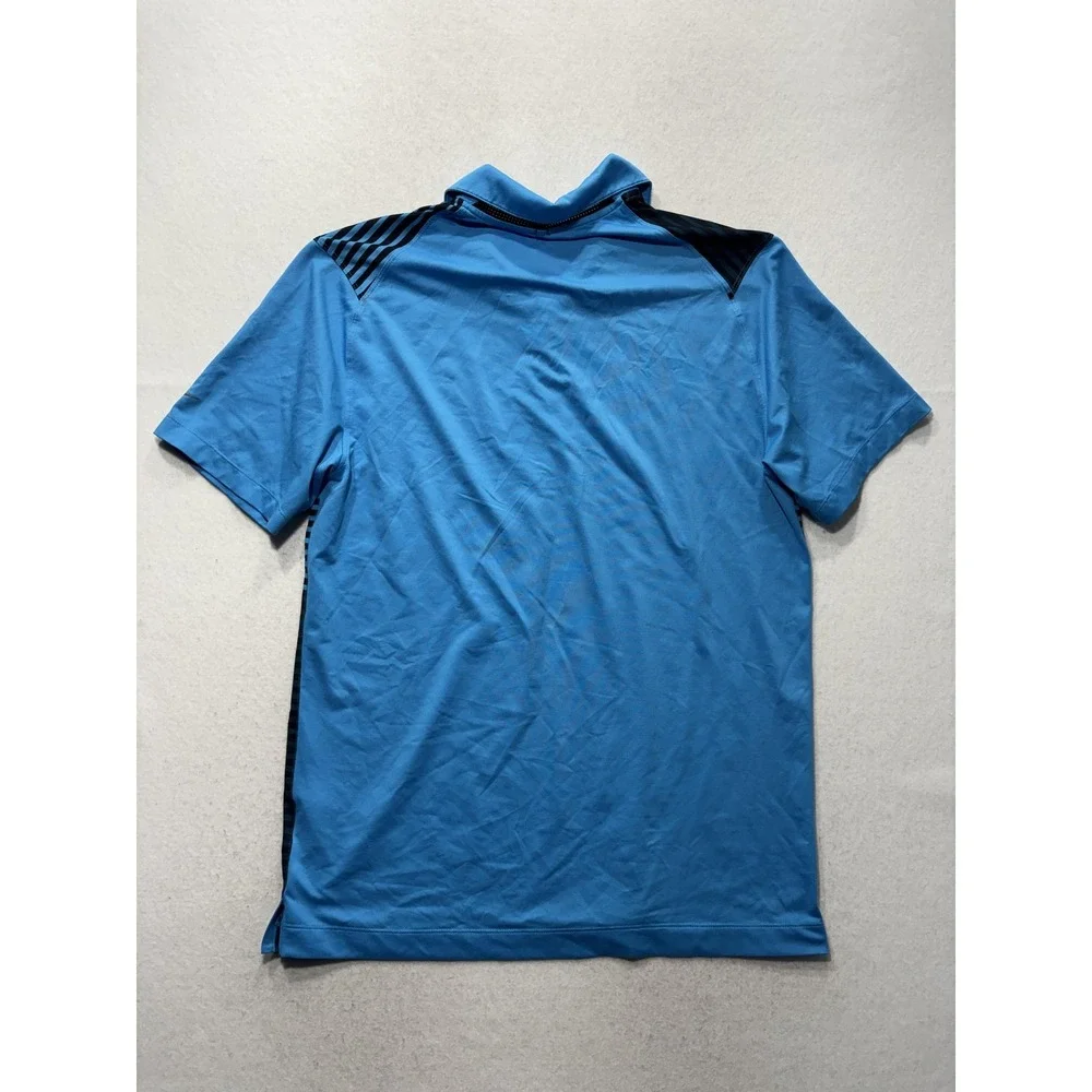 Nike Golf Tour Performance Polo Shirt Mens Medium Blue Dri-FIT Short Sleeve